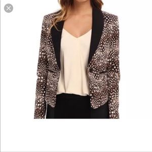 BCBGMAXAZRIA BOWIE FEATHER BLAZER